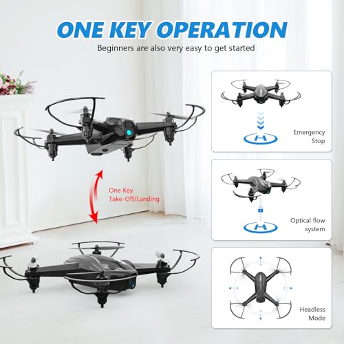 1080P HD Camera Drone with Case and 2 Batteries