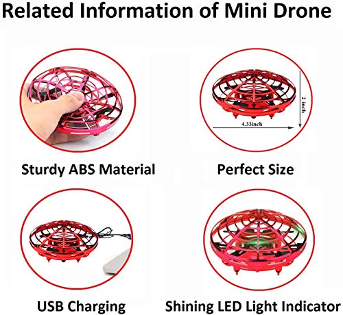 WALLE Mini Flying Spinner Drone for Kids