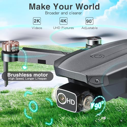 4K GPS Foldable Drone with 50 Min Flight