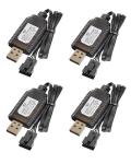 WANGCL 4PCS USB LiPo Charger for Drones