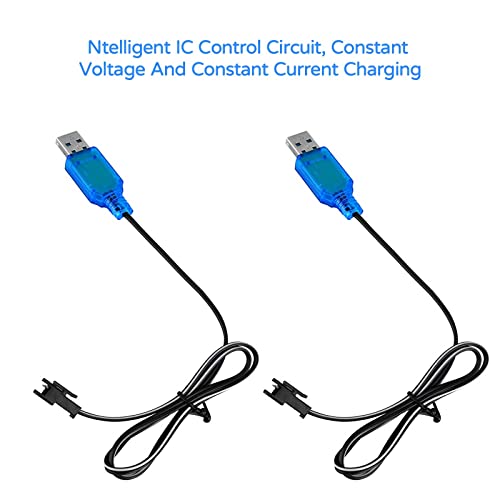 2-Pack USB Charger Cable for RC Drones