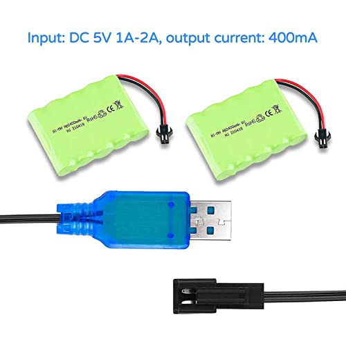 2-Pack USB Charger Cable for RC Drones