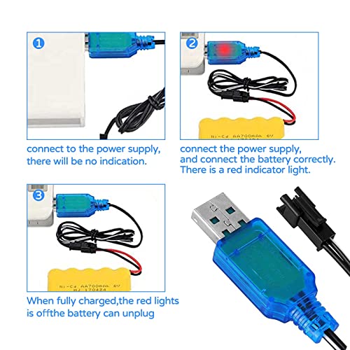 2-Pack USB Charger Cable for RC Drones