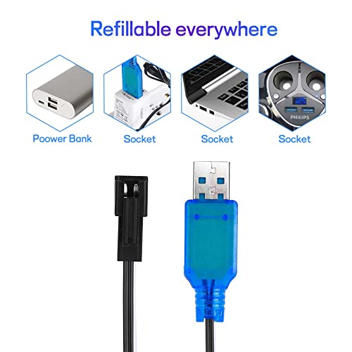2-Pack USB Charger Cable for RC Drones