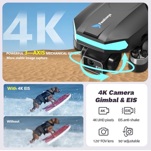 GPS Brushless Drone with 4K EIS Camera