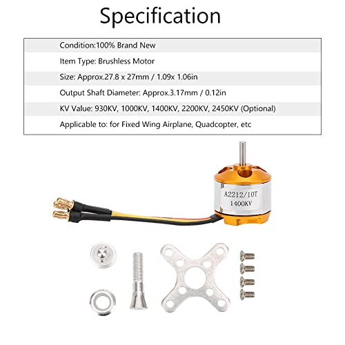Drfeify 1400KV High Power Brushless RC Motor