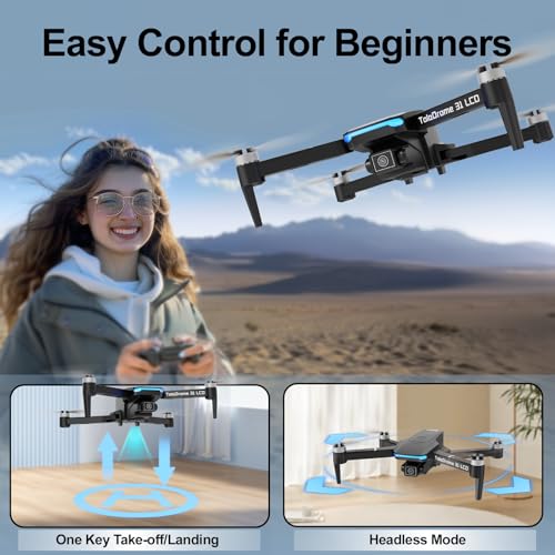 Toladrone TD31LCD: Brushless Camera Drone for Beginners