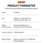 Limited Edition A6 Por Drone with HD Camera