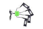 4 Batteries + Charger for Folding Quadcopters
