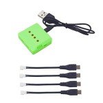 4 Batteries + Charger for Folding Quadcopters