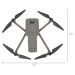 Foldable Gray Camera Drone with GPS and WiFi