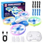 Korffe Mini Drone for Kids with LED Lights