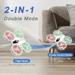 Aolawco Mini Kids Drone with LED Lights