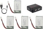 4PCS 3.7V 800mAh LiPo Battery for SNAP-TAIN Drones