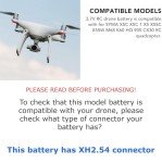 4PCS 3.7V 800mAh LiPo Battery for SNAP-TAIN Drones