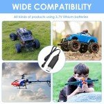 3-Pack USB Charger Cable for RC Drones