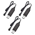3-Pack USB Charger Cable for RC Drones