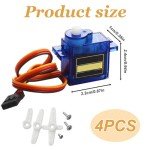 4-Pack Metal Geared Servo Motor Kit for Drones