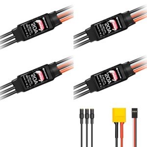 HAWK'S WORK 20A Brushless ESC Speed Controller (4 Pack)
