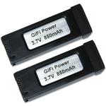 3.7V 850mAh Battery for Eachine E58 Drone (2 Pack)