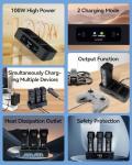 DJI Avata 2 Battery Charging Hub - 100W Fast Charger