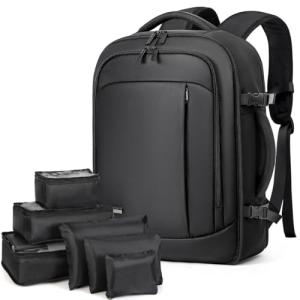 Lekespring Cabin Size Travel Backpack with Compartments