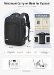 Lekespring Cabin Size Travel Backpack with Compartments