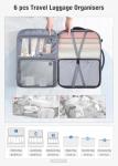 Lekespring Cabin Size Travel Backpack with Compartments