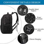 Large Water-Resistant Backpack with USB Port