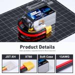 Zeee 4S 1500mAh LiPo Battery for Drones (2-Pack)