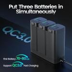 Holy Stone HS900 Drone Fast Charging Hub with 3 Batteries