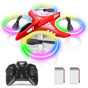 Mini Drone for Kids with LED Lights and Easy Controls