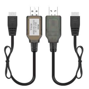Crazepony USB Charger Cable for 2S LiPo Battery