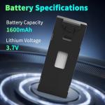 TD12/TD12Pro Rechargeable Drone Battery, 3.7V 1600mAh