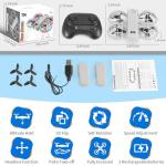 Mini LED Drone for Kids - Altitude Hold, 3D Flip
