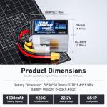 Zeee 6S 1500mAh Lipo Battery Pack for Drones