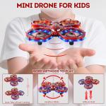 Kid-Friendly Mini RC Drone with LED Lights