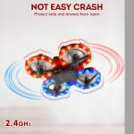 Kid-Friendly Mini RC Drone with LED Lights
