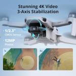 DJI Mini 4K Drone with 3 Batteries & Gimbal