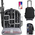 Camera Backpack Trolley for DSLR and Laptops