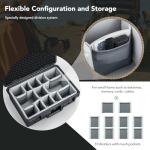 Lykus PVC2 Waterproof Drone Hard Case with Dividers