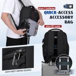 RAINSMORE DSLR Camera Backpack with Raincover