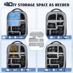 RAINSMORE DSLR Camera Backpack with Raincover