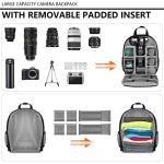 Waterproof Camera Backpack with Removable Padded Insert