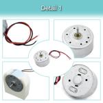 JYUDAUFU 5-Pack RF-300 DC Motors for DIY Projects