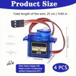 SG90 Micro Servo Motor Kit for Drones and RC Vehicles