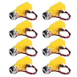 AEDIKO 8pcs Dual DC Gearbox Motors for DIY