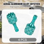 Detachable Aluminum Joysticks for DJI Drones - Light Green