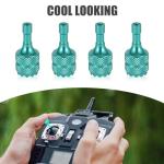 Detachable Aluminum Joysticks for DJI Drones - Light Green