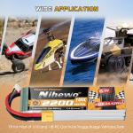 11.1V 2200mAh 3S Lipo Battery Pack (2 Pack)